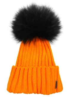 Knit Hat With Select Lamb Pompom