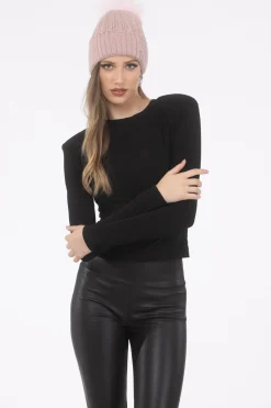 Knit Hat With Select Lamb Pom