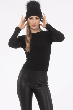 Knit Hat With Select Lamb Pom