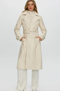 Leather Belted Trenchcoat
