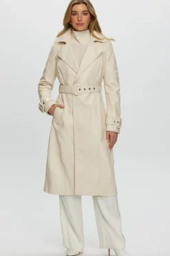 Leather Belted Trenchcoat