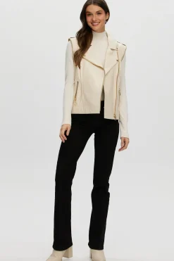 Leather Jacket With Detachable Sleeves