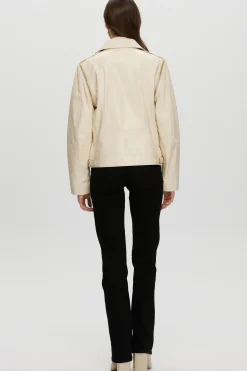 Leather Jacket With Detachable Sleeves