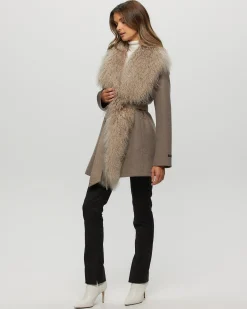 Loro Piana Cashmere & Wool Jacket With Select Lamb Trim