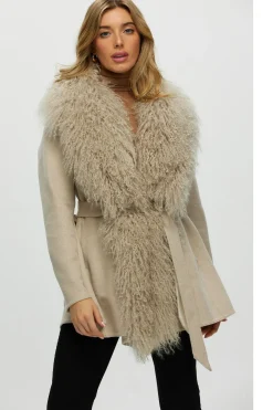 Loro Piana Cashmere & Wool Jacket With Select Lamb Trim