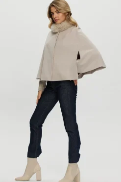 Loro Piana Cashmere Cape With Select Cashmere Goat Collar