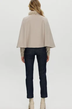Loro Piana Cashmere Cape With Select Cashmere Goat Collar