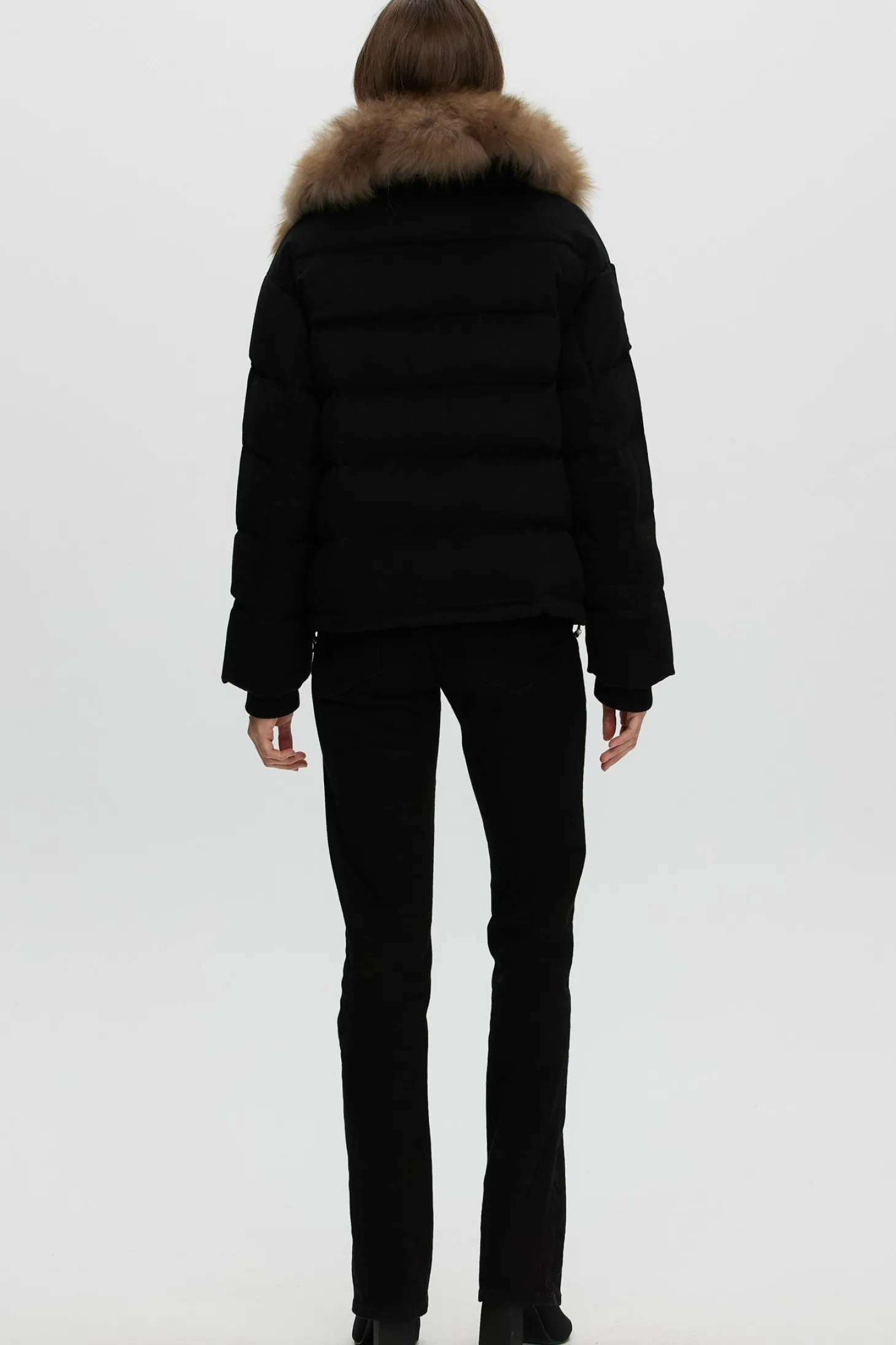 Loro Piana Cashmere Down Jacket With Select Cashmere Goat Collar