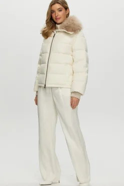 Loro Piana Cashmere Down Jacket With Select Cashmere Goat Collar