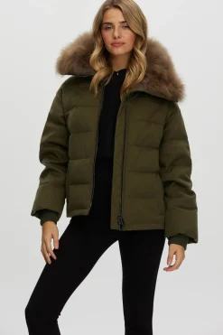 Loro Piana Cashmere Down Jacket With Select Cashmere Goat Collar