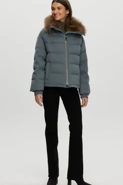 Loro Piana Cashmere Down Jacket With Select Cashmere Goat Collar