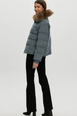 Loro Piana Cashmere Down Jacket With Select Cashmere Goat Collar