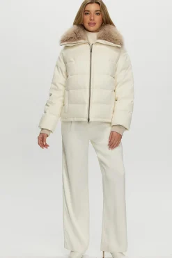 Loro Piana Cashmere Down Jacket With Select Cashmere Goat Collar