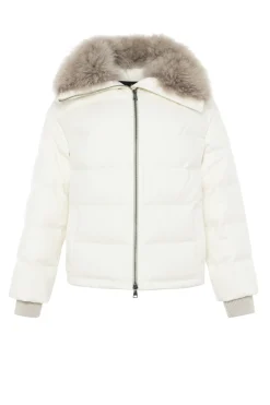 Loro Piana Cashmere Down Jacket With Select Cashmere Goat Collar