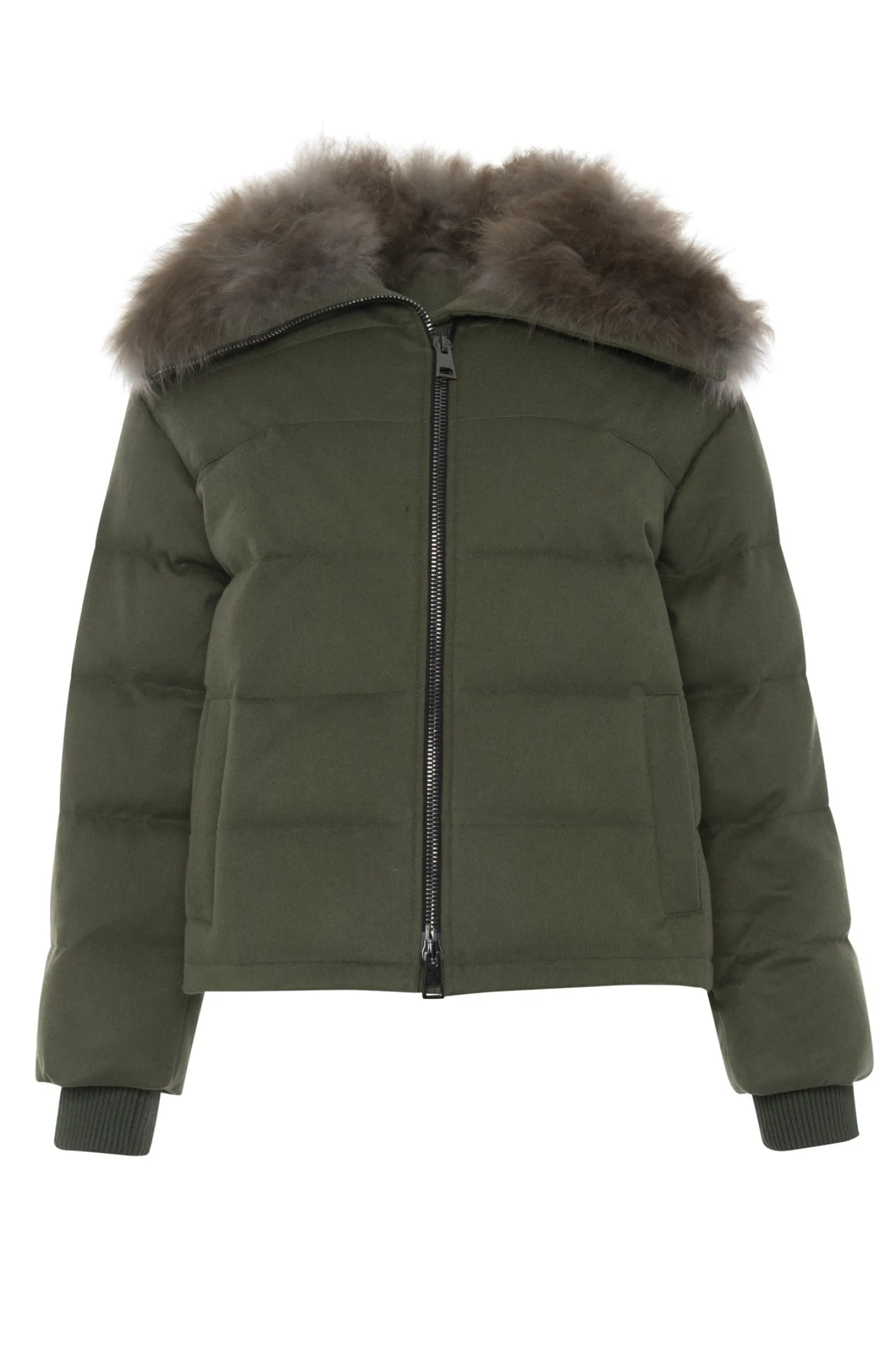 Loro Piana Cashmere Down Jacket With Select Cashmere Goat Collar