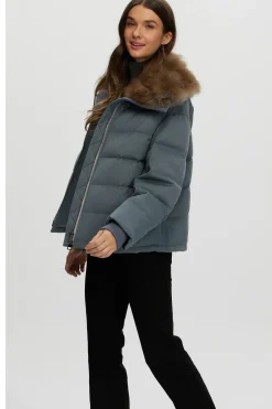 Loro Piana Cashmere Down Jacket With Select Cashmere Goat Collar