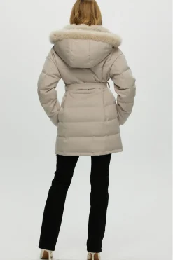 Loro Piana Cashmere Quilted Down Parka With Select Cashmere Goat Collar And Hood Trim