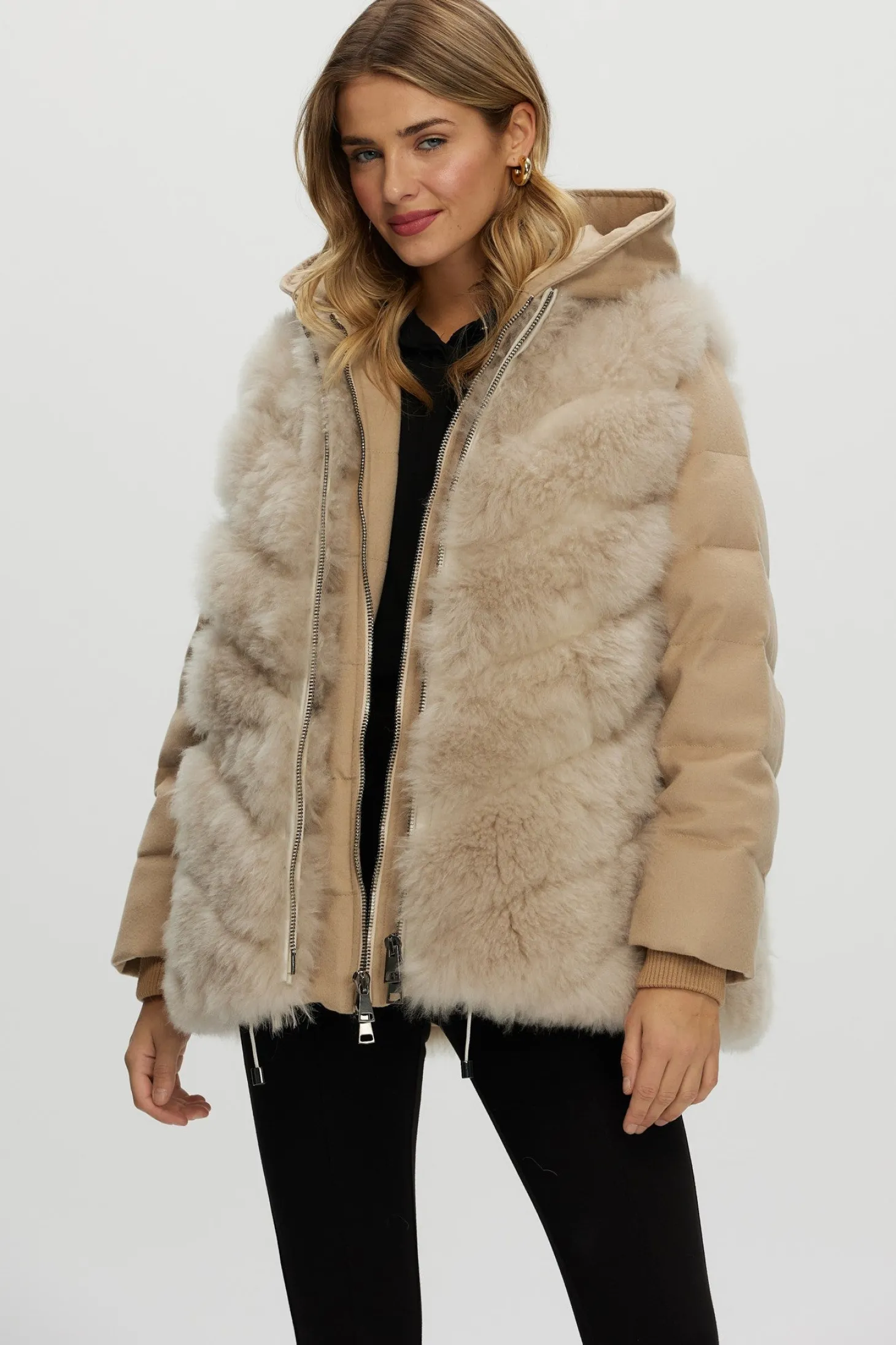 Loro Piana Cashmere Quilted Down Parka With Detachable Select Cashmere Goat Vest (2 Pcs)