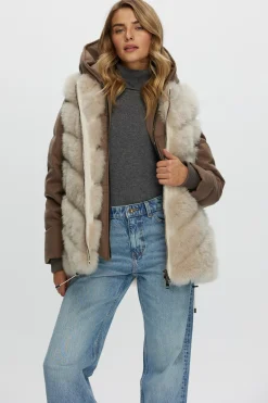 Loro Piana Cashmere Quilted Down Parka With Detachable Select Cashmere Goat Vest (2 Pcs)