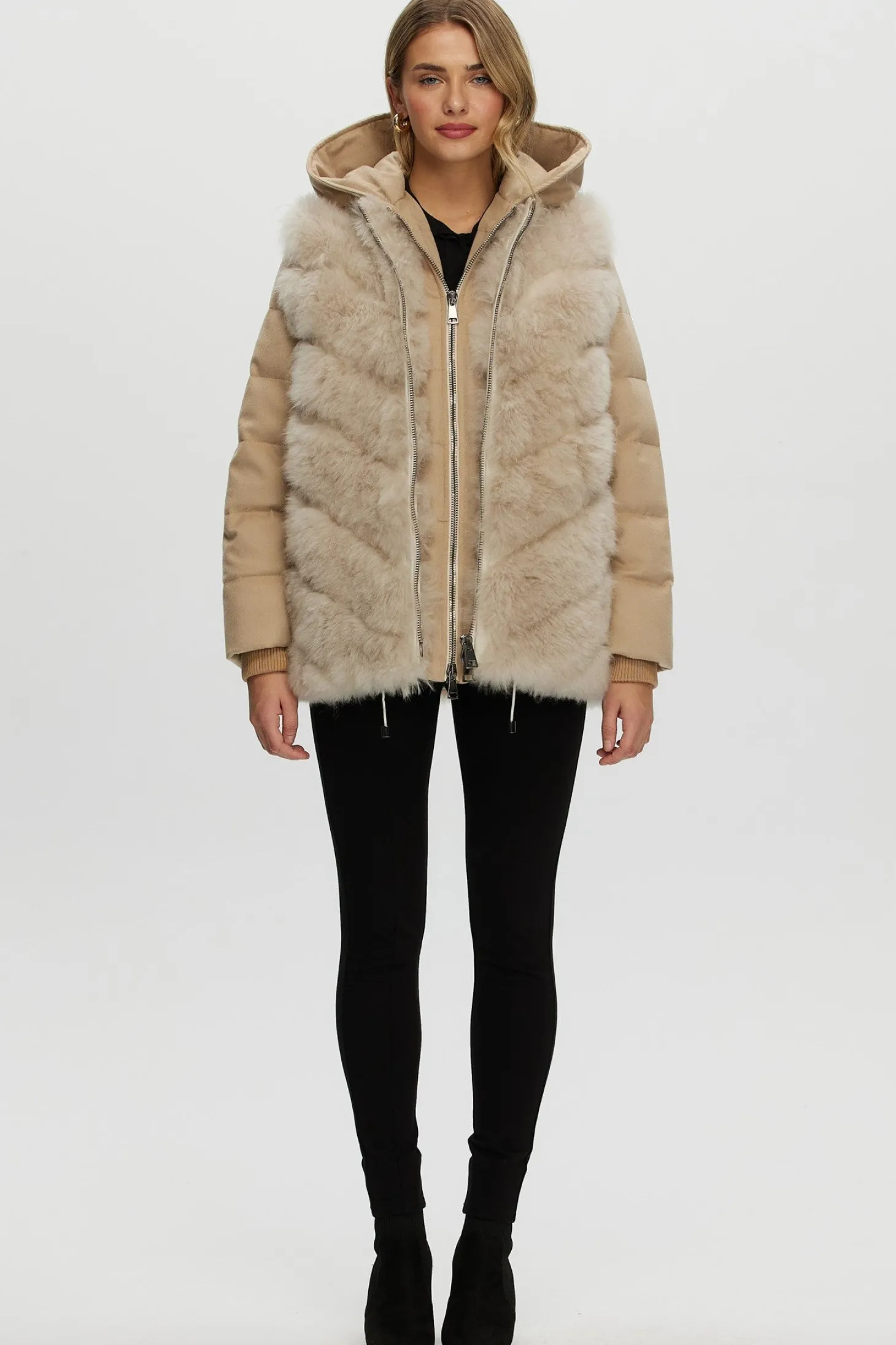 Loro Piana Cashmere Quilted Down Parka With Detachable Select Cashmere Goat Vest (2 Pcs)