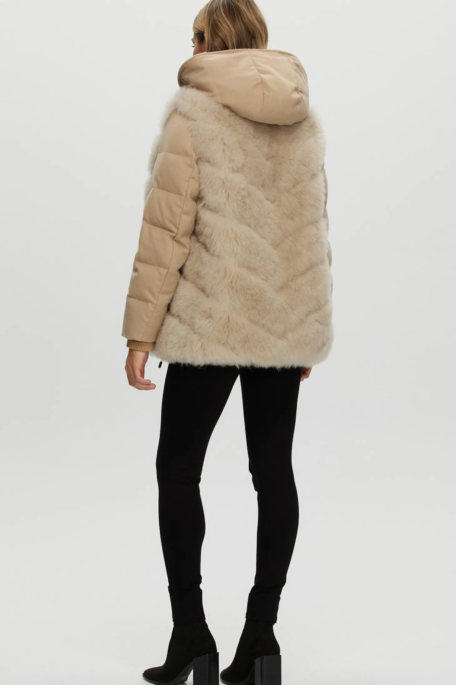 Loro Piana Cashmere Quilted Down Parka With Detachable Select Cashmere Goat Vest (2 Pcs)