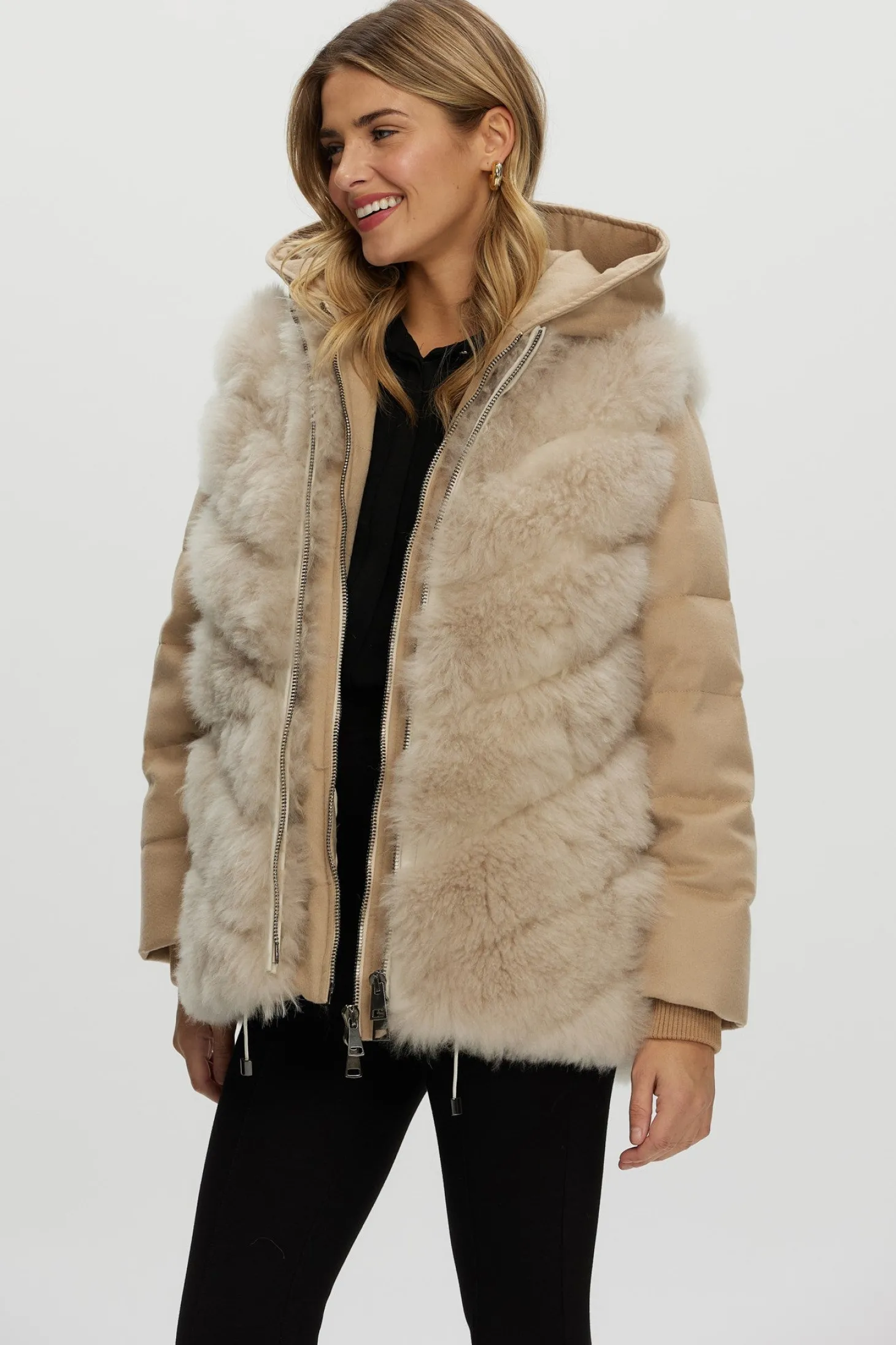 Loro Piana Cashmere Quilted Down Parka With Detachable Select Cashmere Goat Vest (2 Pcs)