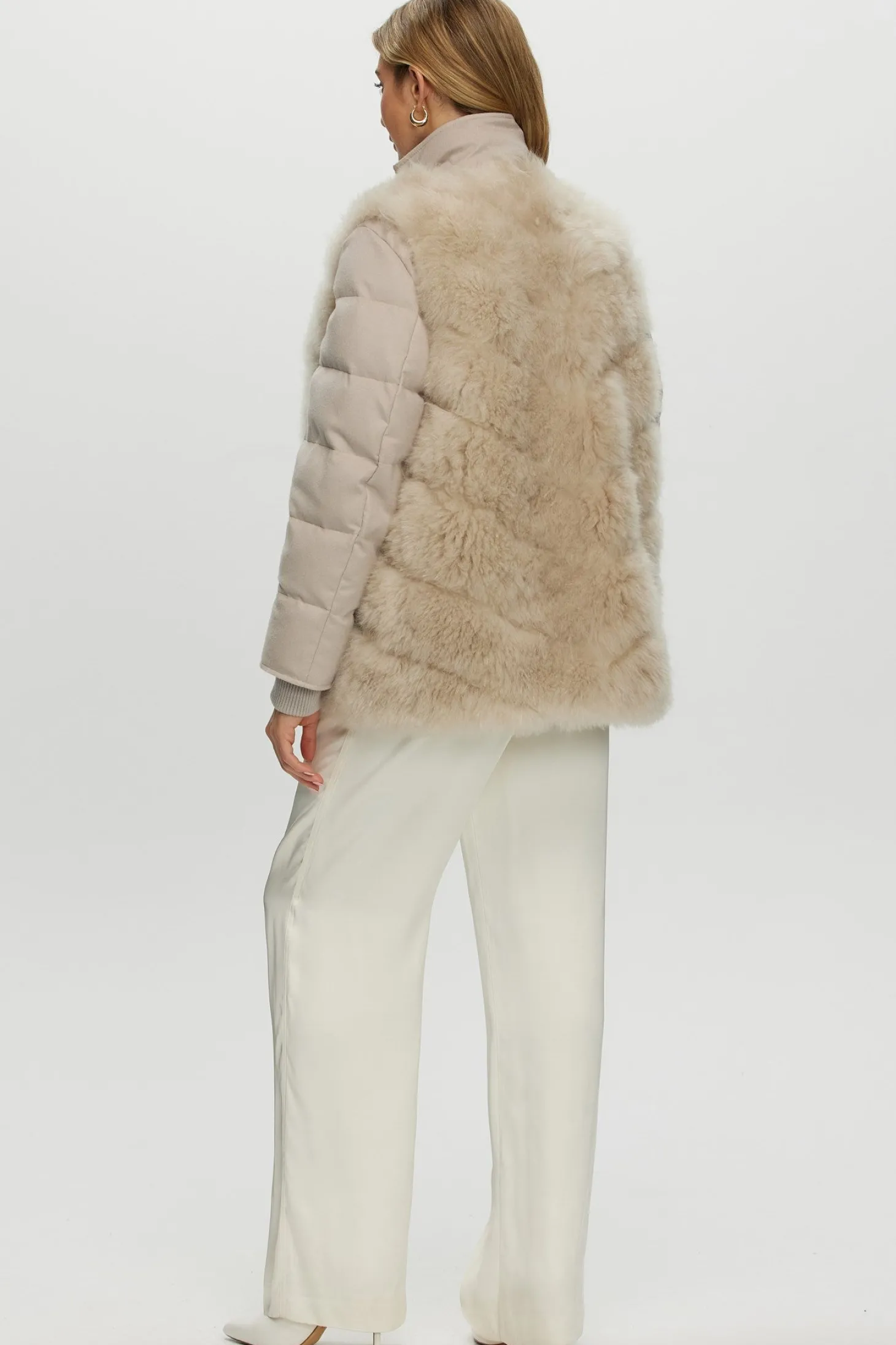 Loro Piana Cashmere Quilted Down Jacket With Detachable Select Cashmere Goat Vest (2 Pcs)