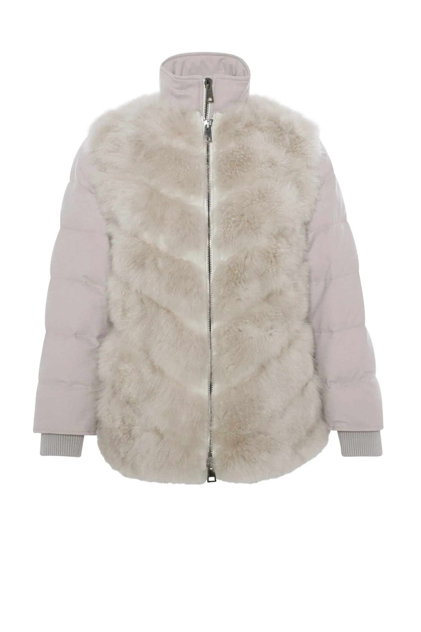 Loro Piana Cashmere Quilted Down Jacket With Detachable Select Cashmere Goat Vest (2 Pcs)