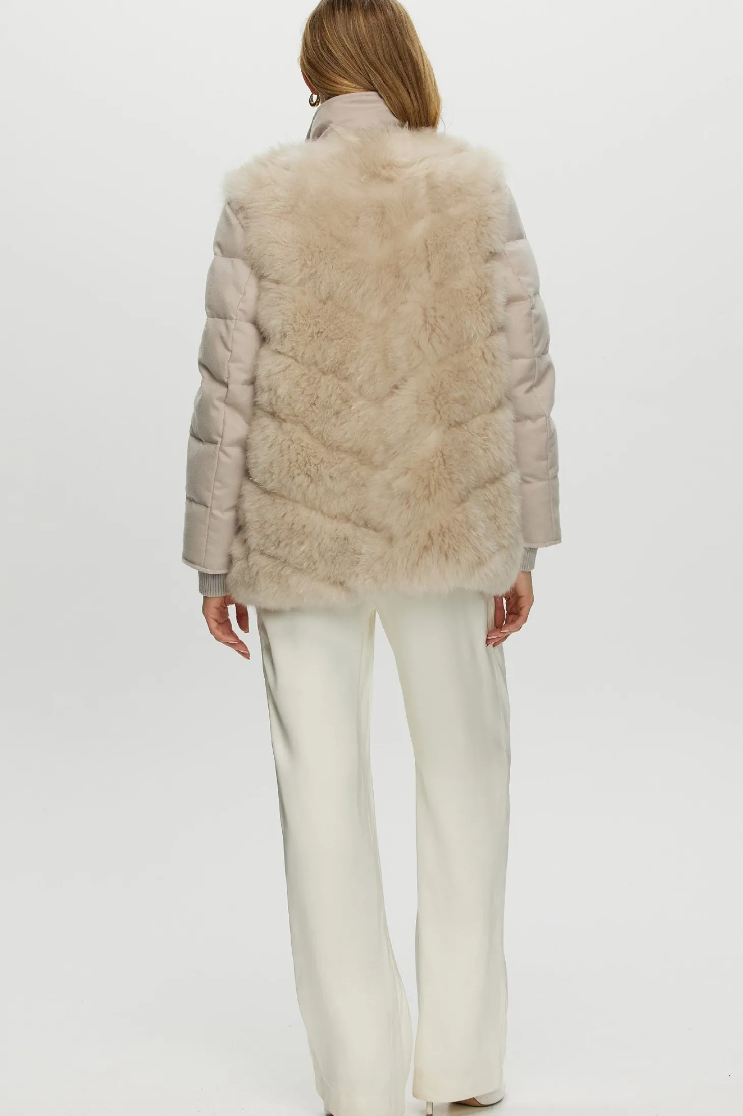 Loro Piana Cashmere Quilted Down Jacket With Detachable Select Cashmere Goat Vest (2 Pcs)