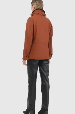 Loro Piana Storm System Lined Jacket With Detachable Select Shearling Lamb Collar, Concealed Hood