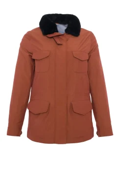 Loro Piana Storm System Lined Jacket With Detachable Select Shearling Lamb Collar, Concealed Hood