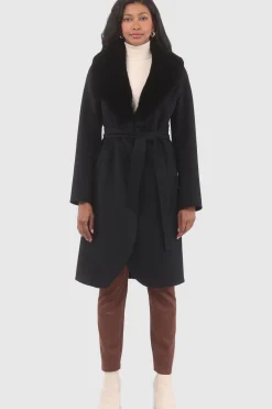 Loro Piana Wool Stroller With Detachable Select Shearling Lamb Collar