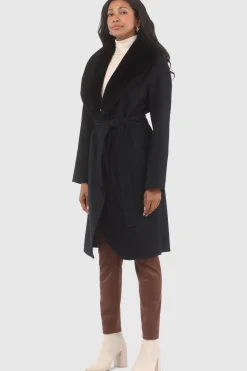 Loro Piana Wool Stroller With Detachable Select Shearling Lamb Collar