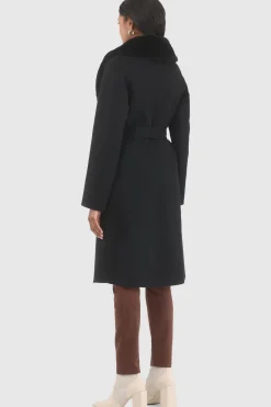 Loro Piana Wool Stroller With Detachable Select Shearling Lamb Collar