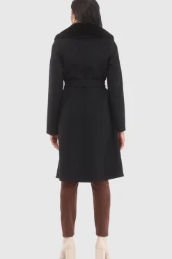 Loro Piana Wool Stroller With Detachable Select Shearling Lamb Collar