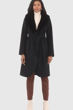 Loro Piana Wool Stroller With Detachable Select Shearling Lamb Collar