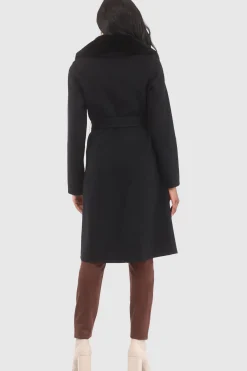 Loro Piana Wool Stroller With Detachable Select Shearling Lamb Collar