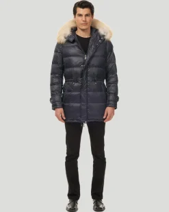Men's Après-Ski Jacket With Detachable Fox Trim Hood