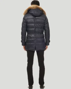 Men's Après-Ski Jacket With Detachable Fox Trim Hood