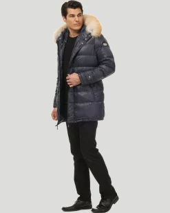 Men's Après-Ski Jacket With Detachable Fox Trim Hood