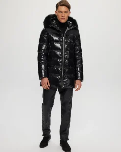 Men's Après-Ski Parka With Detachable Toscana Shearling Lamb Hood Trim