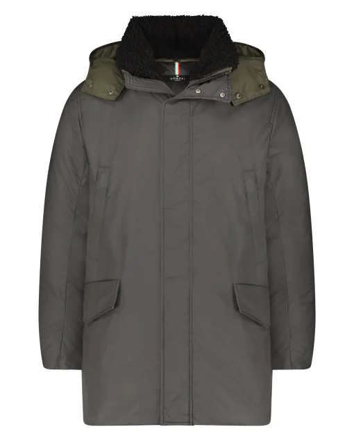Men's Après-Ski Parka With Detachable Shearling Lamb Trim