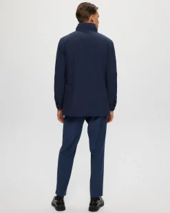 Men's Fabric Jacket With Select Shearling Lamb Lining