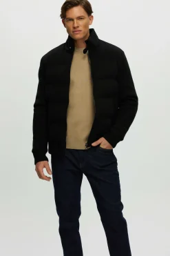 Men's Loro Piana Cashmere & Wool Jacket With Select Shearling Lamb Collar