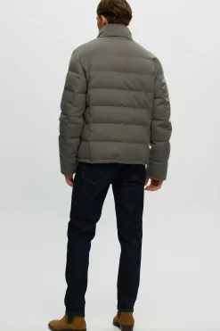 Men's Loro Piana Cashmere Quilted Down Jacket