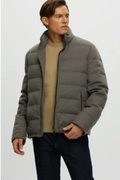 Men's Loro Piana Cashmere Quilted Down Jacket