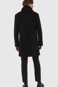 Men's Loro Piana Cashmere Short Coat With Detachable Select Shearling Lamb Collar