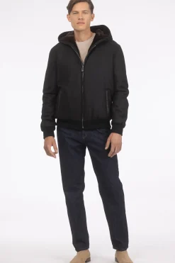 Men's Loro Piana Cashmere & Wool Jacket With Select Shearling Lamb Lining