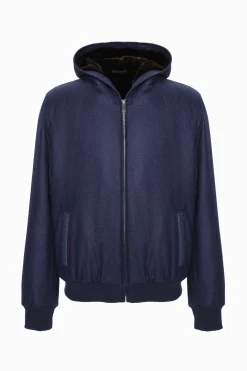 Men's Loro Piana Cashmere & Wool Jacket With Select Shearling Lamb Lining