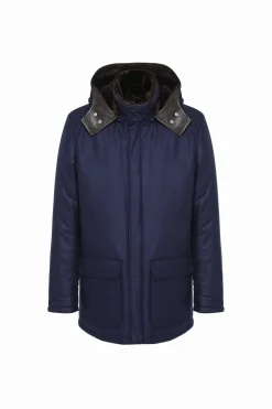 Men's Loro Piana Cashmere & Wool Parka With Select Shearling Lamb Lining